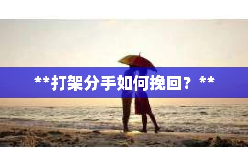 **打架分手如何挽回？**