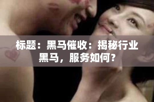 标题：黑马催收：揭秘行业黑马，服务如何？