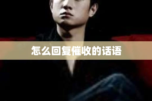 怎么回复催收的话语