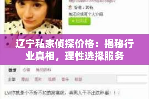 辽宁私家侦探价格：揭秘行业真相，理性选择服务