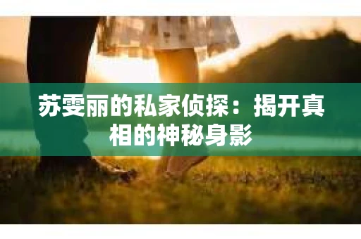 苏雯丽的私家侦探：揭开真相的神秘身影