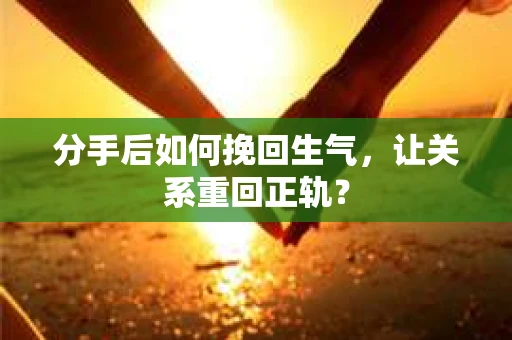 分手后如何挽回生气，让关系重回正轨？