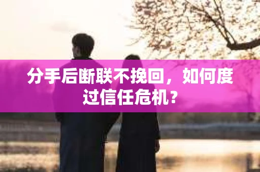 分手后断联不挽回，如何度过信任危机？