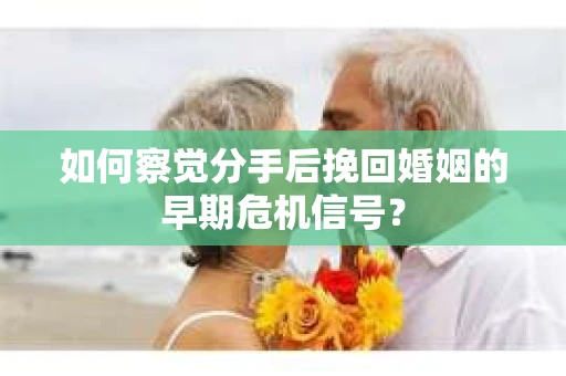 如何察觉分手后挽回婚姻的早期危机信号？