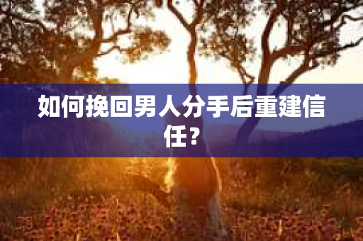 如何挽回男人分手后重建信任? 如何挽回男人分手后重建信任?